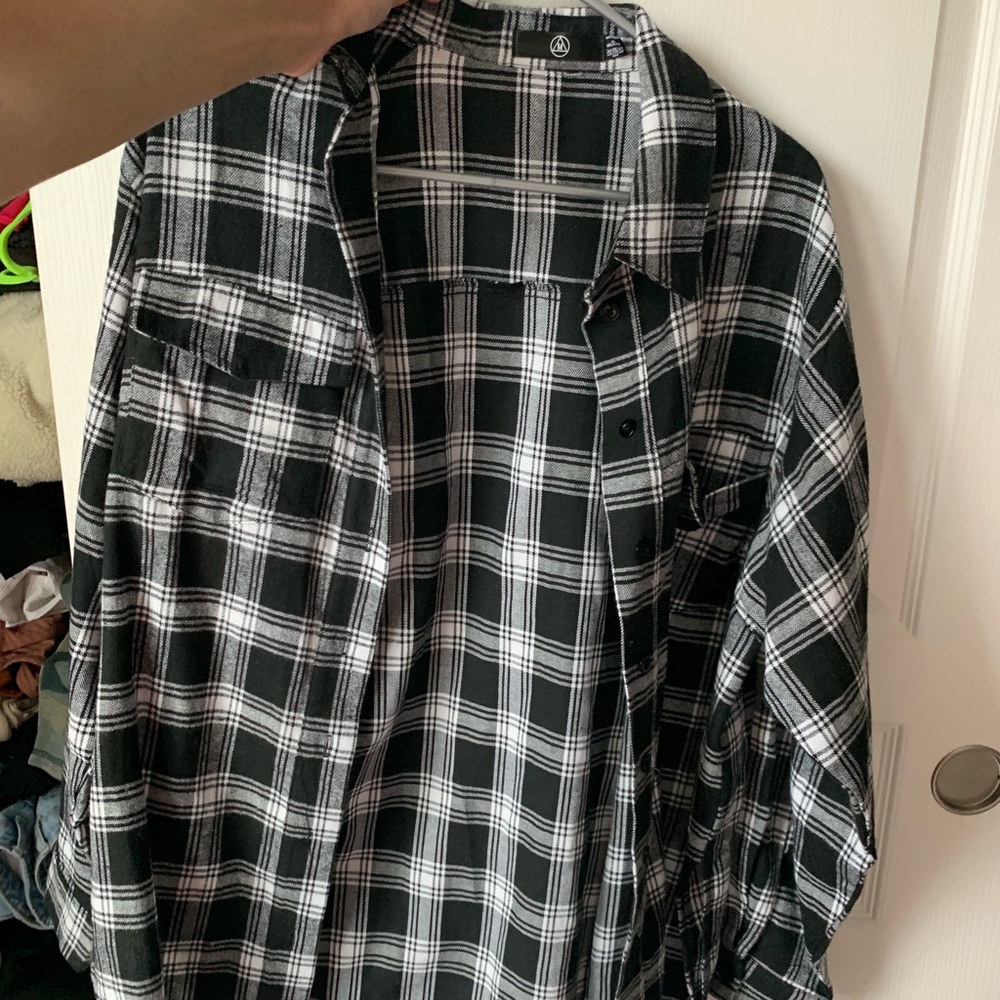 Plaid button down